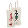 Aakrutii Reusable 100% Cotton EcoFriendly Water Bottle Carry Bags | Wine Holder Bag | Gift Bag (Cream) Pack of 2 view 1