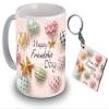 ME & YOU Friendship Day Gift for True Friend, Beautiful Quoted Ceramic Coffee Mug and Keychain view 1
