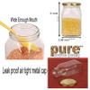 Pure Source India, glass containers for storage, with Air Tight Lid, for Dry fruits, Biscuits, Masala, Food Fridge Storage- 250 Gm, Squire, Set Of 6. view 2