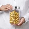Borosil 900ml Endura Glass Jar with Stainless Steel Lid | Borosilicate Glass Storage Organiser | Microwave & Dishwasher Safe Kitchen Containers for Spices, Snacks, Grains, Dals view 4
