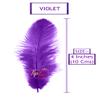 TIPTOP DECORATION Natural Dyed Feathers 10 cm (80 pieces) (Violet) view 2