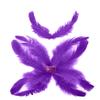 TIPTOP DECORATION Natural Dyed Feathers 10 cm (80 pieces) (Violet) view 3