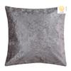 Nendle Velvet Plain Decorative Soft Texture Cushion Cover - Pack of 5, 16x16 Inch | Soft Smooth Solid Fabric | Square Pillow Covers for Bed, Sofa, Office Chair & Seat, Home Dcor (Silver) view 2