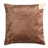 Nendle Velvet Plain Decorative Soft Texture Cushion Cover - Pack Of 5,16X16 Inch|Soft Smooth Solid Fabric|Square Pillow Covers For Bed,Sofa,Office Chair&Seat,Home Dcor (Light Brown),500 TC view 2
