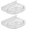 Volo Plastic Unbreakable SOAP Dish SOAP Holder for Bathroom | Oval Shaped - (Pack of 2) view 1