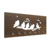 eCraftIndia Brown Birds Sitting On Branches Theme Wooden Key Holder with 7 Hooks - Key Organizer for Home and Office in Kitchen, Entryway, Hallway Or Living Room view 4