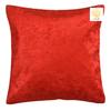 Nendle Velvet Plain Decorative Soft Texture Cushion Cover - Pack of 5, 16x16 Inch | Soft Smooth Solid Fabric | Square Pillow Covers for Bed, Sofa, Office Chair & Seat, Home Dcor (Red) view 2