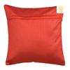 Nendle Velvet Plain Decorative Soft Texture Cushion Cover - Pack of 5, 16x16 Inch | Soft Smooth Solid Fabric | Square Pillow Covers for Bed, Sofa, Office Chair & Seat, Home Dcor (Red) view 3