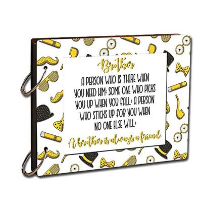 Paper Plane Design Scrapbook Photo Album Unique Gift for Siblings Brother and Sisters DIY Memories Book with 20 Black Sheets (Large 12 x 8.5 in)