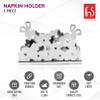 FnS Tulip Decorative Flower Napkin Holder for Dining Table - Fancy Tissue Paper Holder for Office Desk view 2