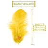 TIPTOP DECORATION Natural Dyed Feathers 10 cm (80 pieces) (Dark Yellow) view 2