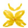 TIPTOP DECORATION Natural Dyed Feathers 10 cm (80 pieces) (Dark Yellow) view 3