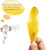 TIPTOP DECORATION Natural Dyed Feathers 10 cm (80 pieces) (Dark Yellow) view 4