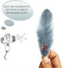TIPTOP DECORATION Natural Dyed Feathers 10 cm (80 pieces) (Grey) view 4