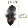 TIPTOP DECORATION Natural Dyed Feathers 10 cm (80 pieces) (Black) view 2