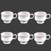 Prop It Up Premium GoldenLine Fine Tableware Bone China Set of 6 Tea Cups/Coffee Mugs for Home Office (140 ml) 13 view 1