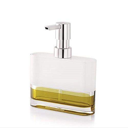 TOTO DEALS Premium Acrylic Liquid Soap Dispenser (1 Piece)(Material: Acrylic, Capacity: 325ml, Colour: Yellow)