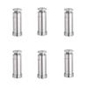 Nixnine Stainless Steel Heavy Duty Magnetic Door Stopper Door Catcher Magnetic Stopper Holder for Home, Office, Door Magnet (75 mm x 29 mm, Silver)) Pack of 6 view 4