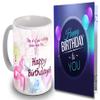 ME & YOU Ceramic Mug With Greeting Card - 1 Piece, Multicolour, 325 ml view 1