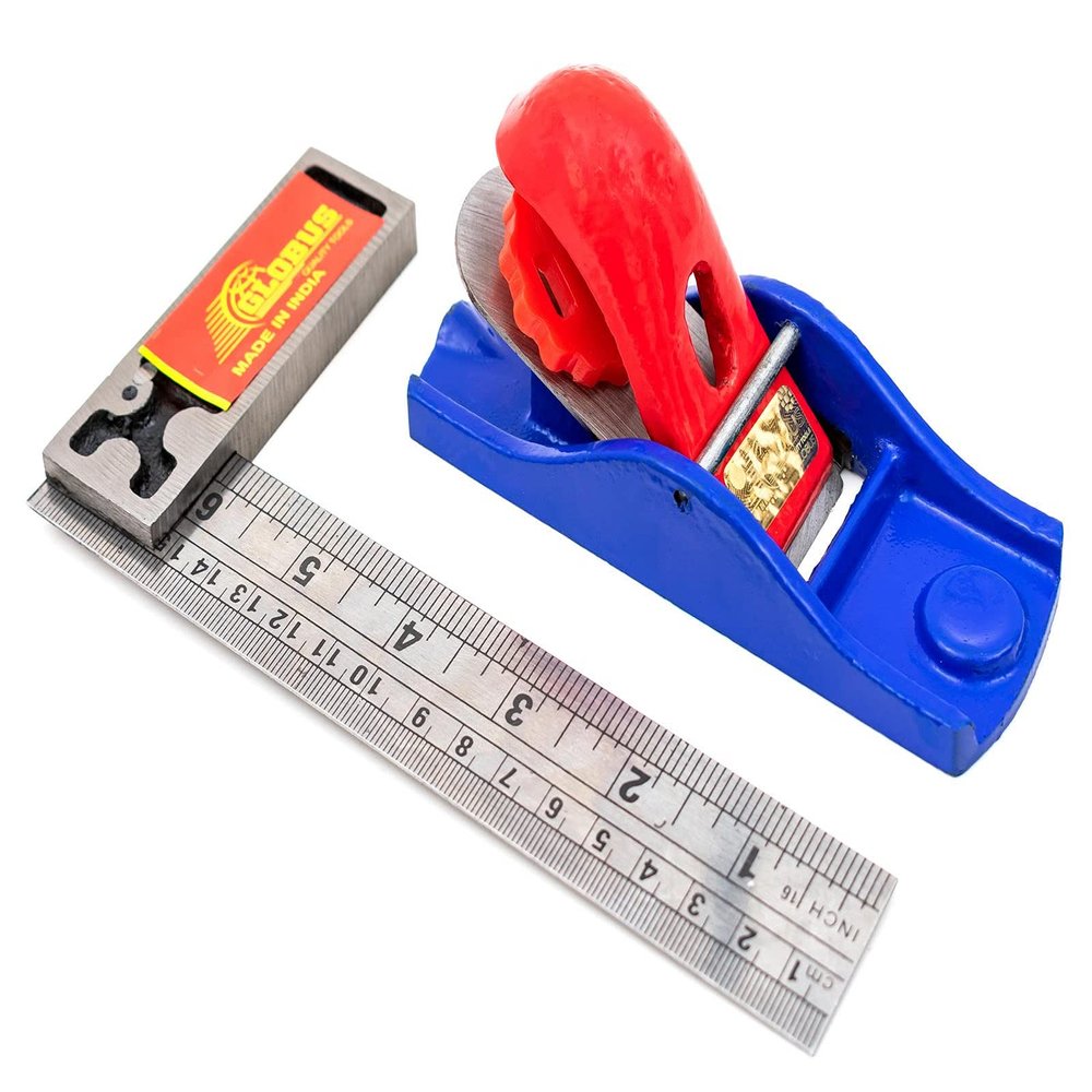 GLOBUS 1129 STEEL CARPENTER PLANE 5.5 INCH WITH TRI SQUARE 6 INCH