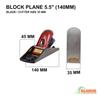 GLOBUS 1129 STEEL CARPENTER PLANE 5.5 INCH WITH TRI SQUARE 6 INCH view 2