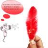 TIPTOP DECORATION Natural Dyed Feathers 10 cm (80 pieces) (Dark Red) view 4