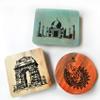 IVEI Wooden Magnets  Taj Mahal, India Gate, Peacock Print  Fridge Magnet  Innovative Magnets for Home and Kitchen Decoration - Independence Day Gifts (Set of 3) view 1