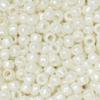 Toho Round Seed Beads Size 8/0, 122 Opaque-Lustered Navajo White 2.5" Tube, Apprx. 8 Grams, Imported 3mm Japanese Seed Beads for Jewellery Making, Beading, Embroidery, Art and Craft view 1