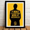 Good Hope Wolf of Wall Street Movie Poster Wooden Frame for Room and Office - Multicolour (10inch X 13inch) view 2