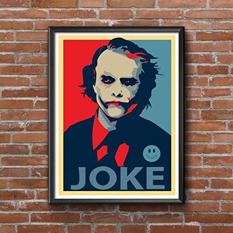 Good Hope Artificial Wood Joker Movie Framed Poster (10 X 13 Inch, Multicolour)