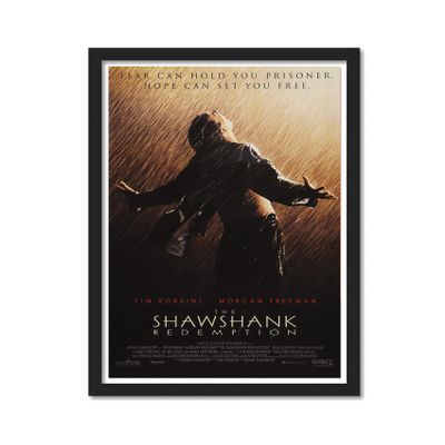 Good Hope artificial wood shawshank redemption movie framed poster (10 x 13 Inch) for bedroom living room home office hostel rooms wall art, motivational quote, study room