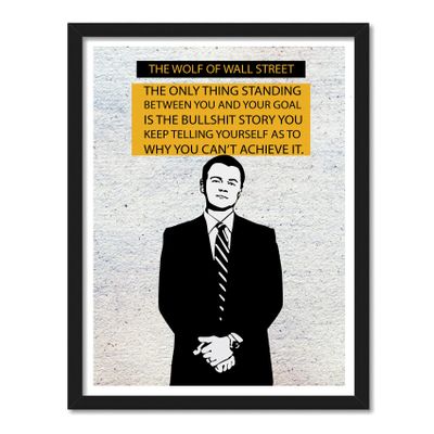 Good Hope Wall Street Posters Frame For Room & Office (10inch X 13inch, Framed)