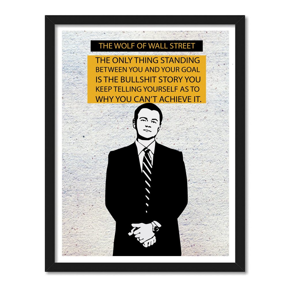 Good Hope Wall Street Posters Frame For Room & Office (10inch X 13inch, Framed)