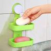 Hetarmi Soap Dish - Double Layer Holder - Wall Tray Holder - Box for Bathroom Shower Tool (Multi Color) view 2