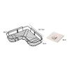 VDHJA Multipurpose Kitchen Bathroom Shelf Wall Holder Storage Rack Corner Shelf Storage Box Strong Suction Cup Shower Rack Self view 3