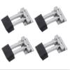 Nixnine Stainless Steel Door Stopper, Single Floor Door Stoppers with Rubber Tip Bottom, for Home, Office, Bathroom, Doors, (Square Door Stop, 3 Inch) Pack of 4 view 1