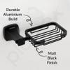 Plantex Space Aluminum Soap Holder for Bathroom Wall/Soap Stand/Soap Dish/Soap Dish Holder for Bathroom Accessories (Black) view 3
