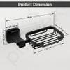 Plantex Space Aluminum Soap Holder for Bathroom Wall/Soap Stand/Soap Dish/Soap Dish Holder for Bathroom Accessories (Black) view 4