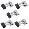 Nixnine Stainless Steel Door Stopper, Single Floor Door Stoppers with Rubber Tip Bottom, for Home, Office, Bathroom, Doors, (Square Door Stop, 3 Inch) Pack of 5 view 1