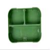 Param Abs Plastic Folding Lunch Box For Kids And Adults, Leak Proof Lunch Containers With 3 Compartments (Green), 120 milliliter view 4