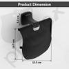 Plantex Space Aluminum Toilet Paper Roll Holder/Toilet Paper Holder/Tissue Paper Roll Holder for Bathroom Accessories (Black) view 3