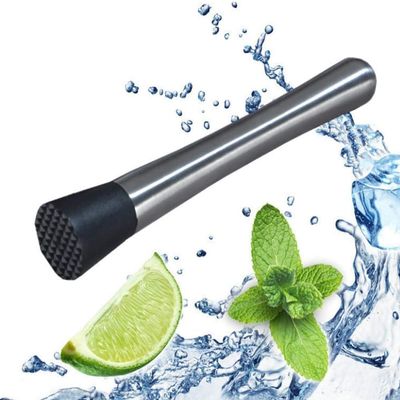 THW Cocktail Mocktail Mojito Drinks Mixer Muddler - 8 Inches Stainless Steel, Food Grade & Dishwasher Safe