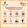 Collectible India Rakhi with Gift for Brother and Bhabhi Kids Combo - 4 Rakhi for Rakshabandhan Gifts for Bhaiya Bhabhi - Kumkum Dani Chandan Roli Box,Rakshabandhan Special Card,Krishna, Lumba view 4