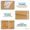 PrettyKrafts F1231 4 Tiers Clothes Hanging Organizer, Wardrobe for Regular Garments, Shoes Storage Cupboard, Hanger Bag - Beige view 4