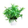 PINDIA Artificial Miniature Leaf Plant with Plastic Pot (Green, 1 Piece) view 1