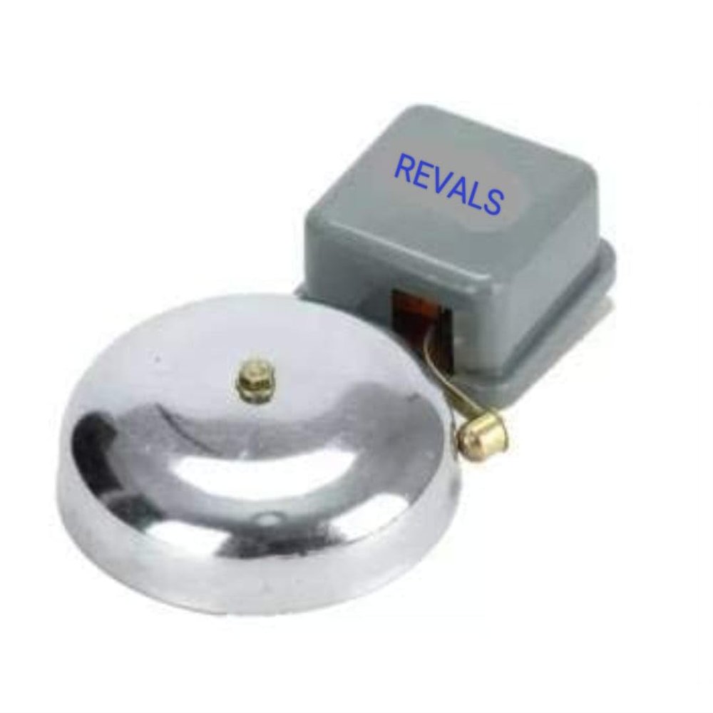 realon School Gong Bell (Grey, 6-inch)