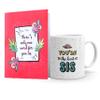 Oye Happy - World's Best Sis Coffee Premium Mug with Mirror Greeting Card - Gift for Sister on Birthday/Rakhi/Bhai Dooj (Ceramic) (Microwavable) (330 ml) view 1