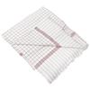 Handicraftworld 100% Cotton Soft Beautiful Blue Check Single Bed Size Skin Friendly Summer Blanket/Khes/Dohar/Top Sheet Set/Chadar (Maroon)-300 TC view 1