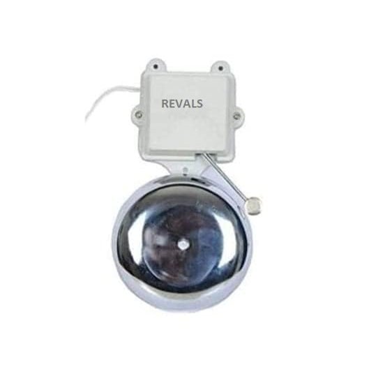 Realon Metal Automatic School gong Bell, 6 inch (Colour: Silver)