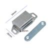 Nixnine Stainless Steel Door Catcher, Door Magnetic Stopper Door Magnetic Holder, Door Magnet Cabinet, Drawer, Cupboard, Dresser, Wardrobe & Door Stopper (No-2 - Matte Finish) Pack of 3 view 2